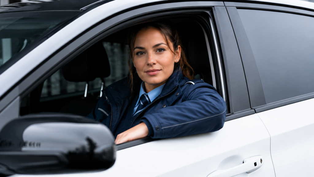 Mobiel surveillant van BBN Beveiliging